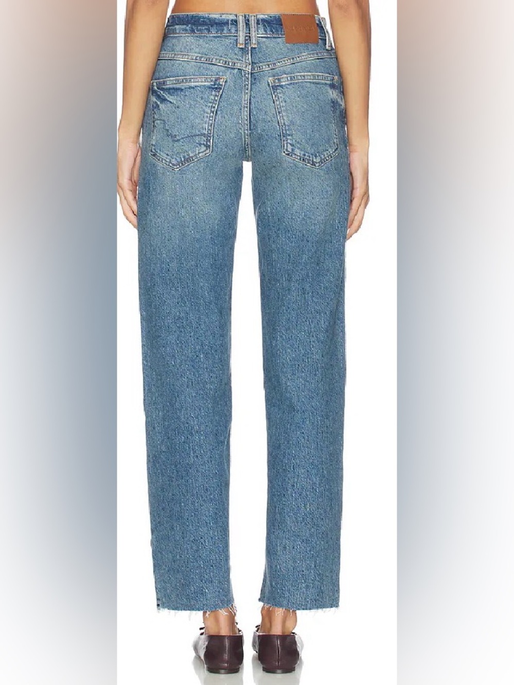 FREE PEOPLE x We The Free Risk Taker Mid-Rise Straight Leg Jeans size 31 - Picture 6 of 12